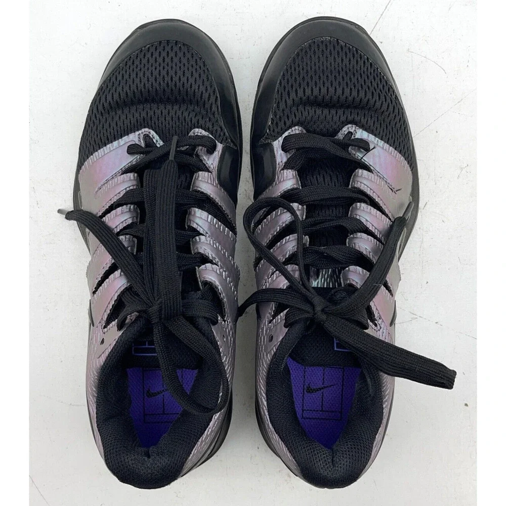 Nike Air Zoom Vapor X AA8030-900 Black/ Purple Men's Tennis Shoes US Size 7.5